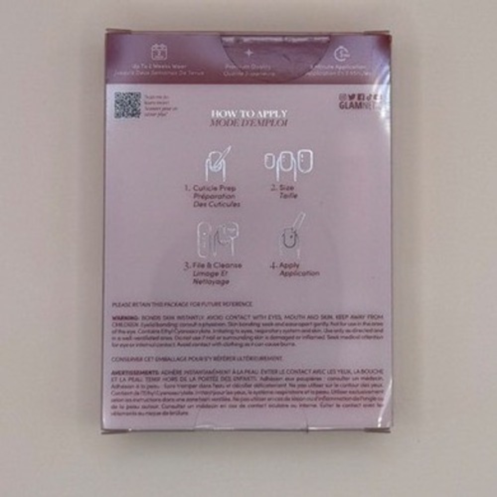 Glamnetic Fairy Dust Press On Nails Short Oval Cat Eye‎ Shimmer 30ct Kit NIB - Picture 5 of 5
